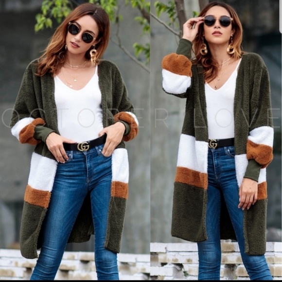October Love Jackets & Blazers - Lightweight Cozy Fuzzy Teddy Jacket Coat